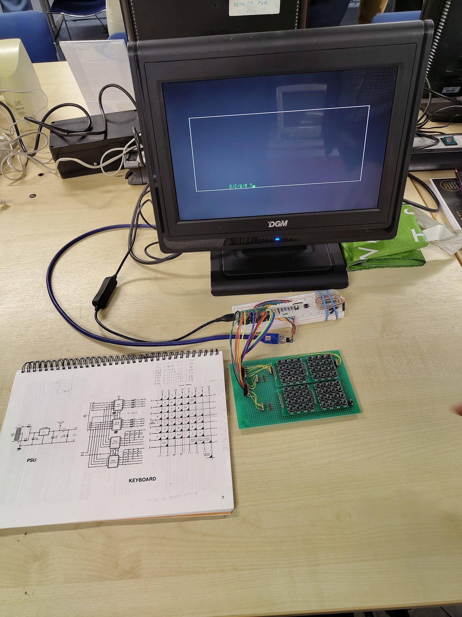 Compukit UK101 recreation running